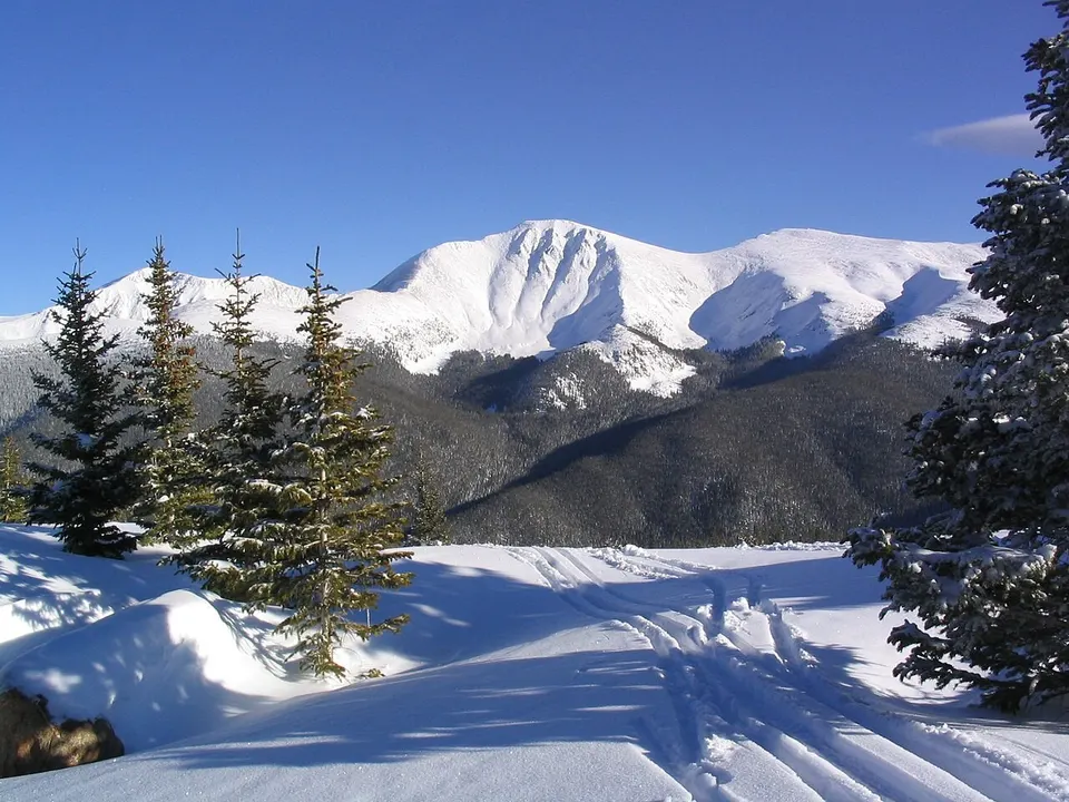 Vista desde el sector Mary Jane de Winter Park, Colorado.